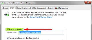 Cara Sharing Printer Melalui Jaringan Wifi / LAN di Windows 7 
