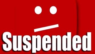 ciri ciri akun youtube ke suspend
